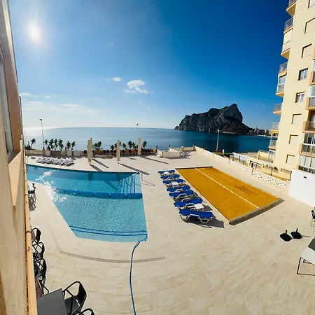 1a Linea Vistas Al Mar Salida Directa Playa Wifi Piscina Terraza Amplia Apartament